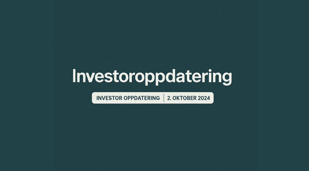 investoroppdatering