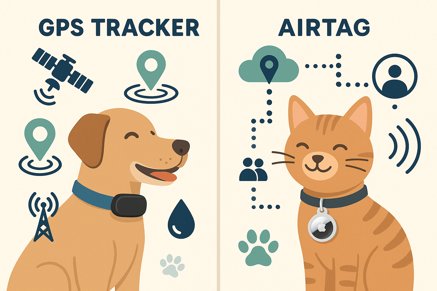 Illustration photo of GPS trackers for dogs and cats